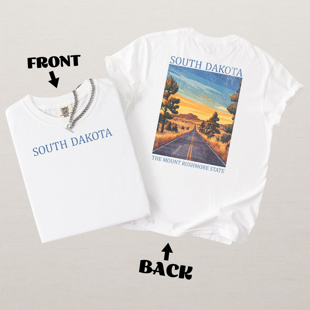 South Dakota Scenic Poster Comfort Colors Shirt