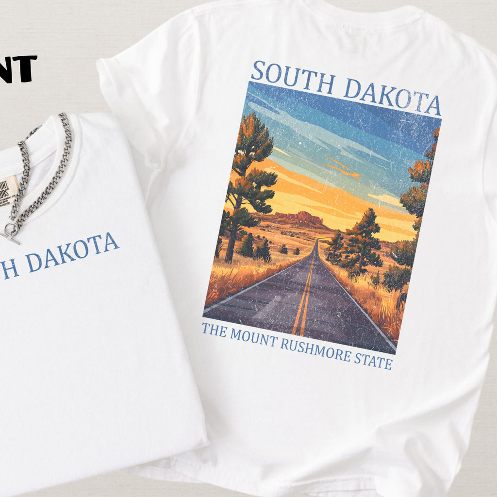 South Dakota Scenic Poster Comfort Colors Shirt