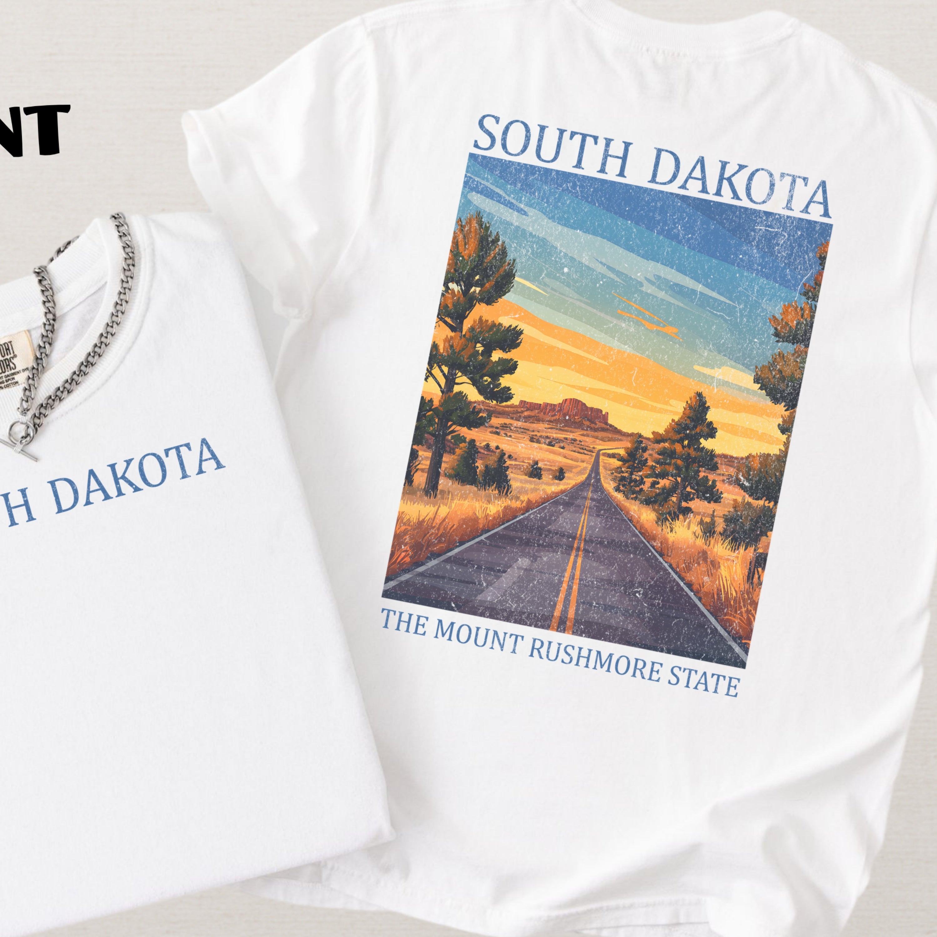 South Dakota Scenic Poster Comfort Colors Shirt
