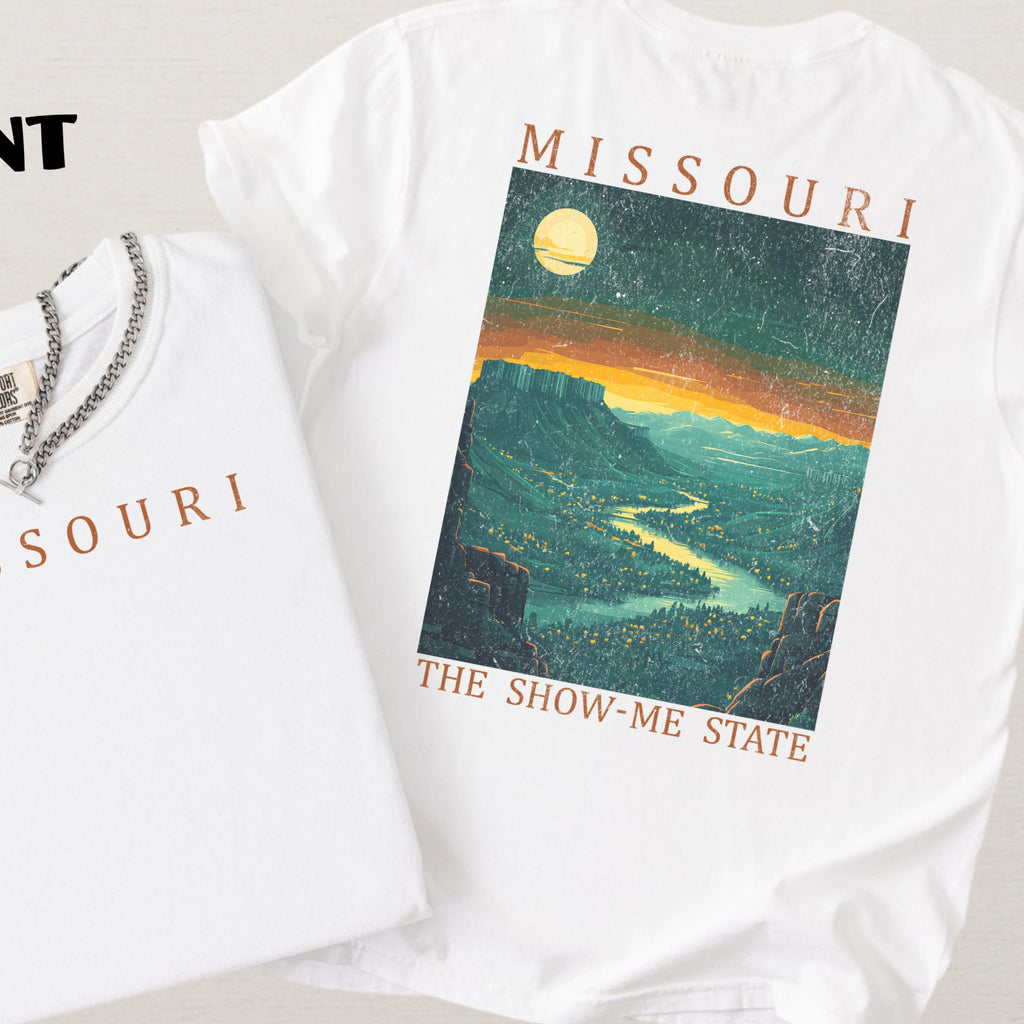Missouri Scenic Poster Comfort Colors Shirt