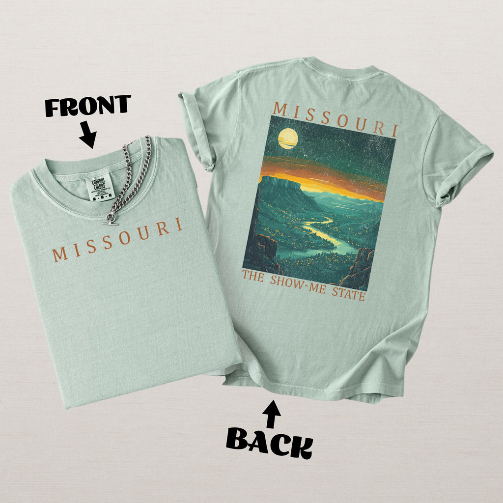 Missouri Scenic Poster Comfort Colors Shirt