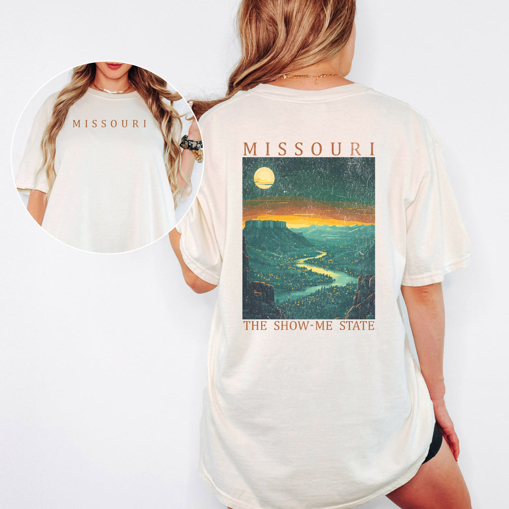 Missouri Scenic Poster Comfort Colors Shirt