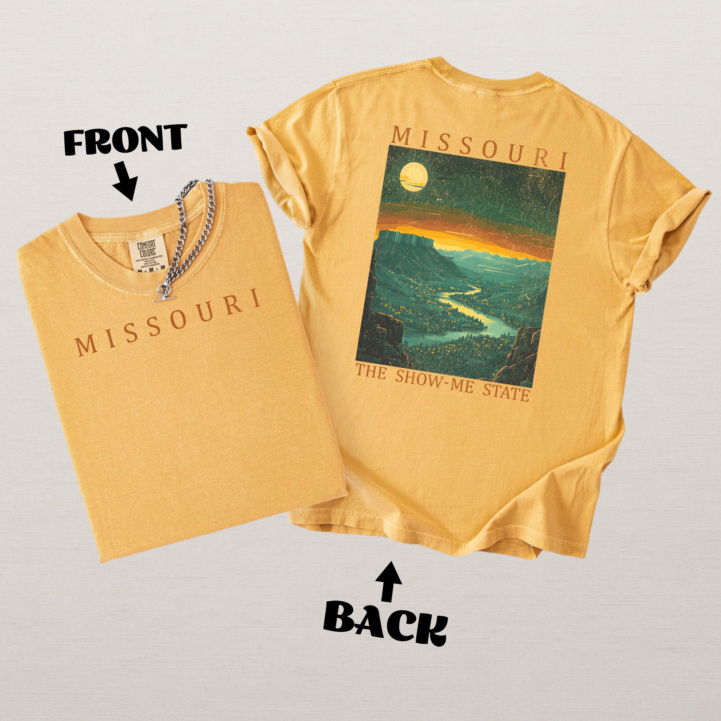 Missouri Scenic Poster Comfort Colors Shirt