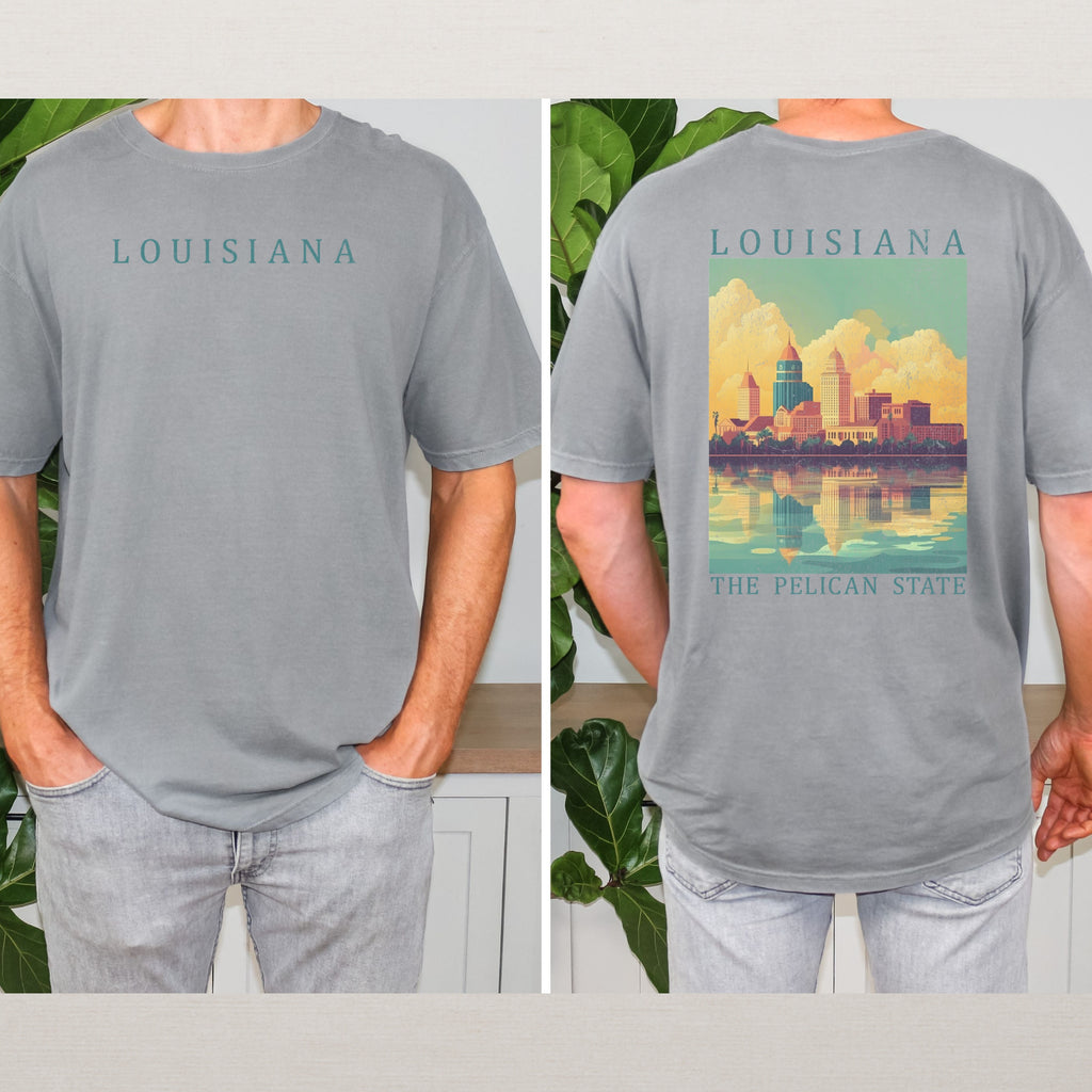 Louisiana Scenic Poster Comfort Colors Shirt