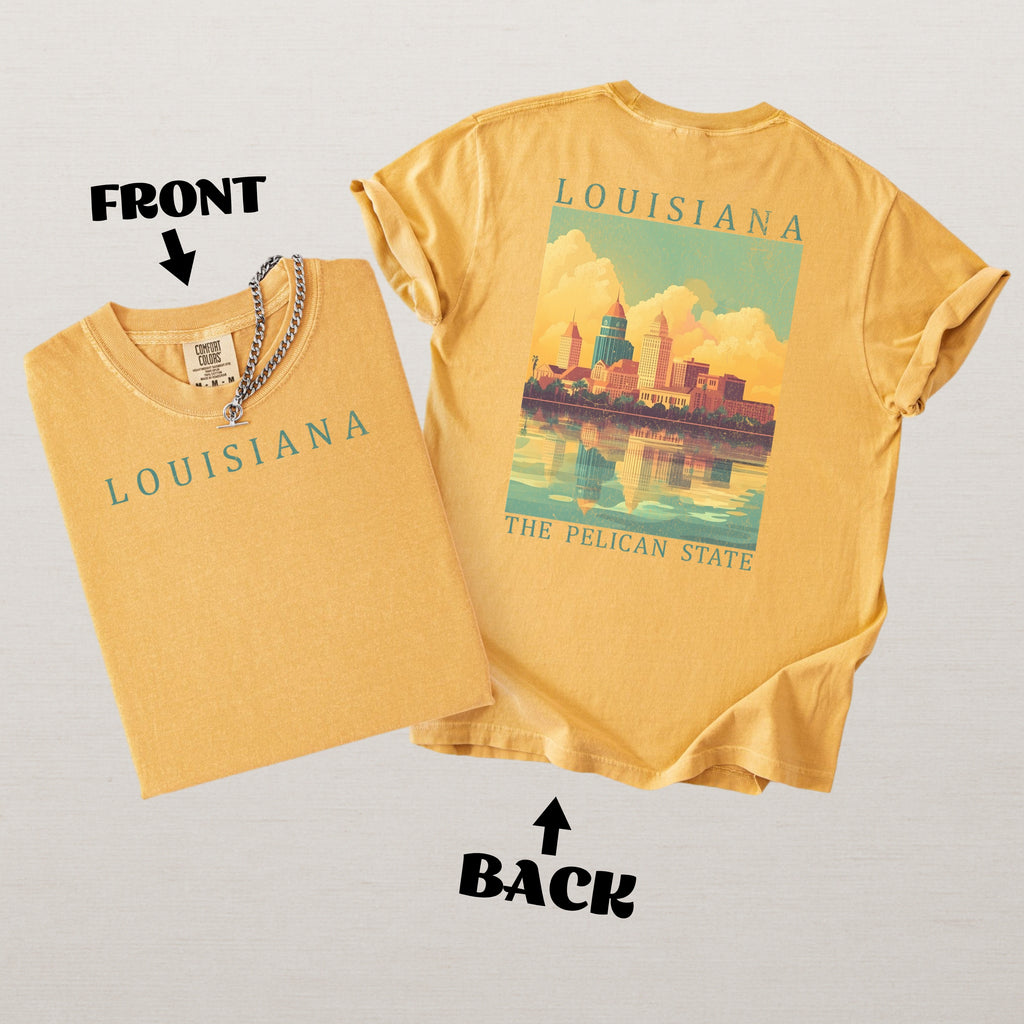 Louisiana Scenic Poster Comfort Colors Shirt