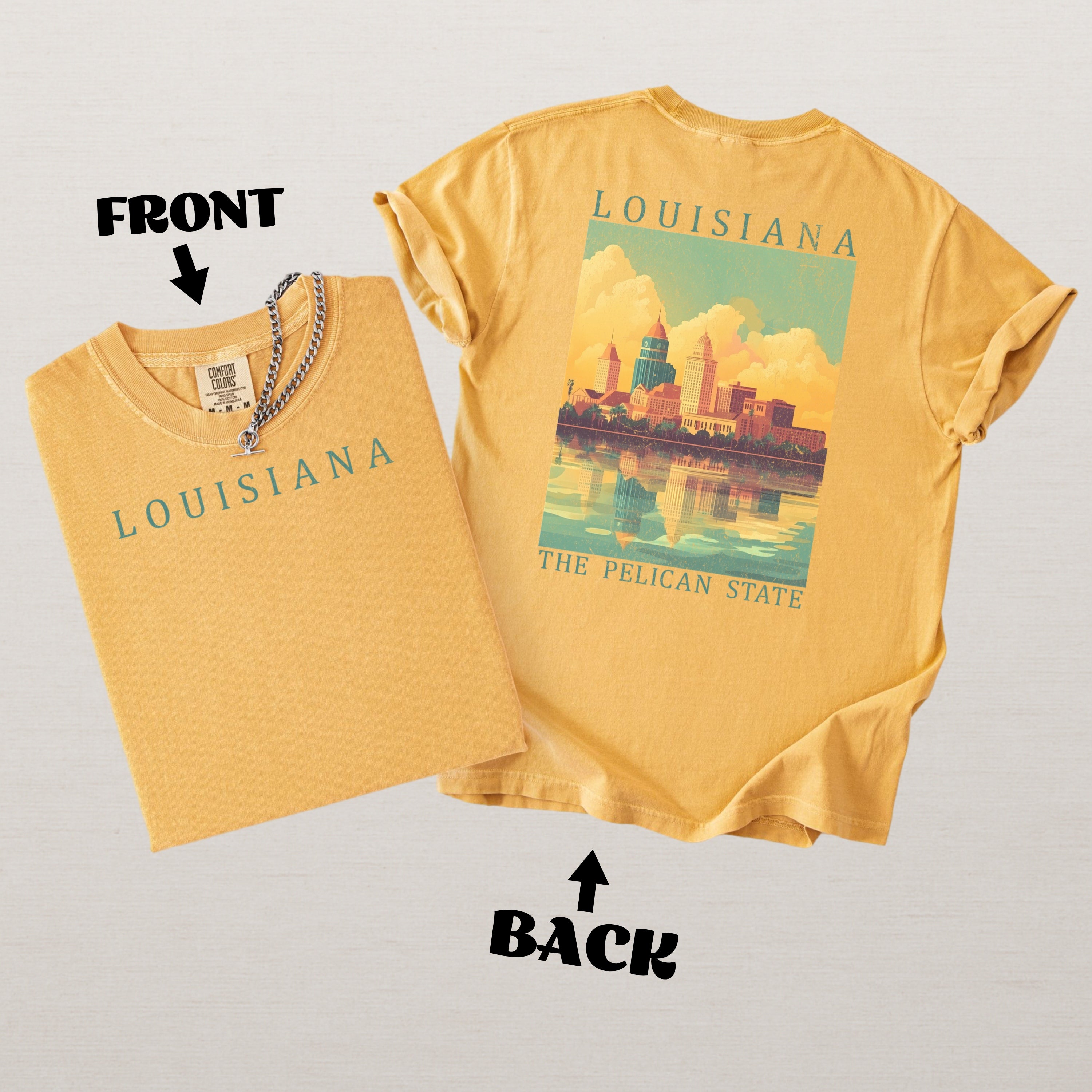 Louisiana Scenic Poster Comfort Colors Shirt
