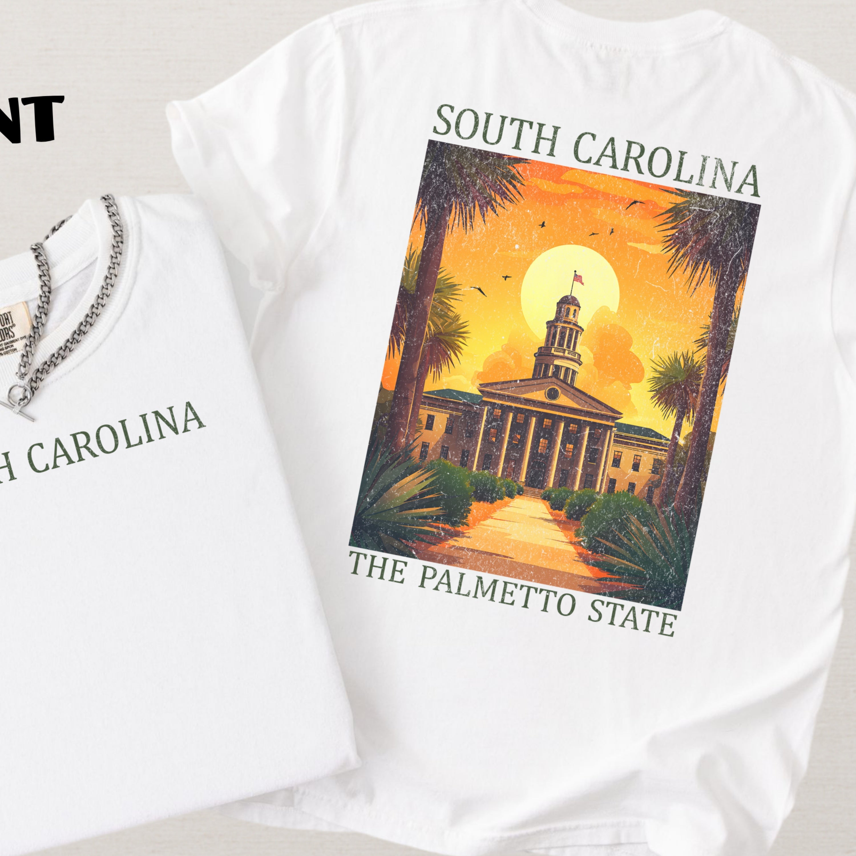 South Carolina Scenic Poster Comfort Colors Shirt