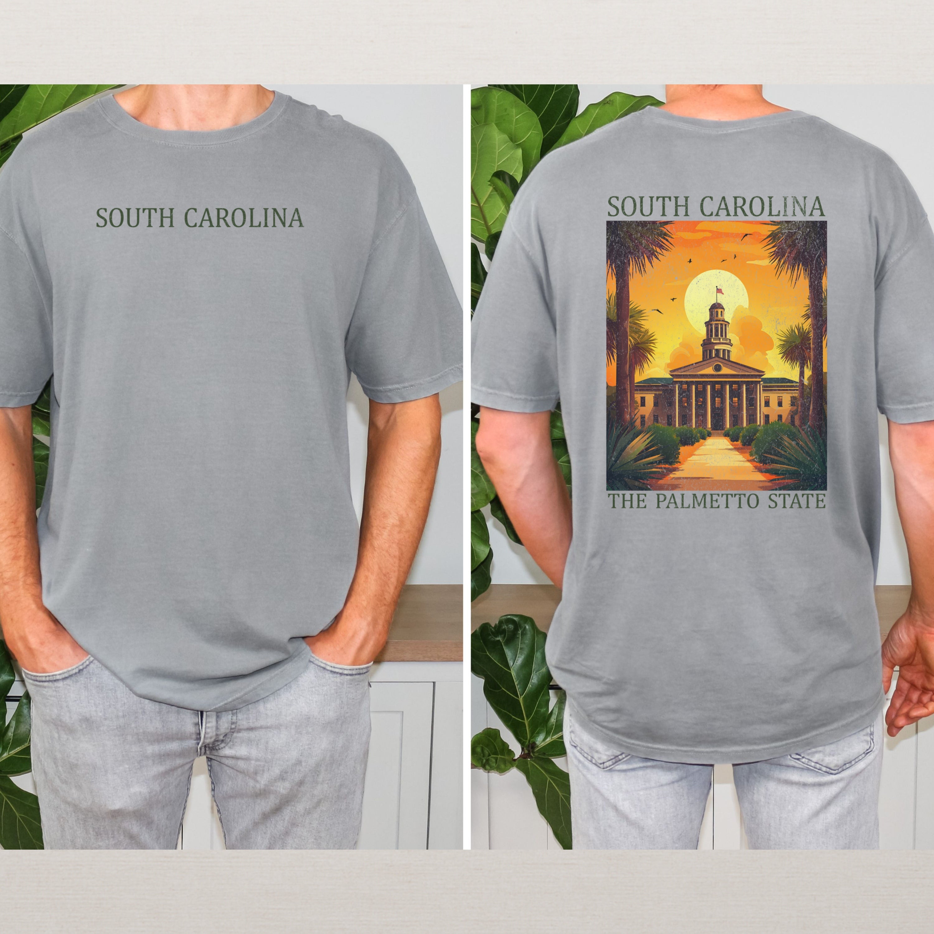 South Carolina Scenic Poster Comfort Colors Shirt