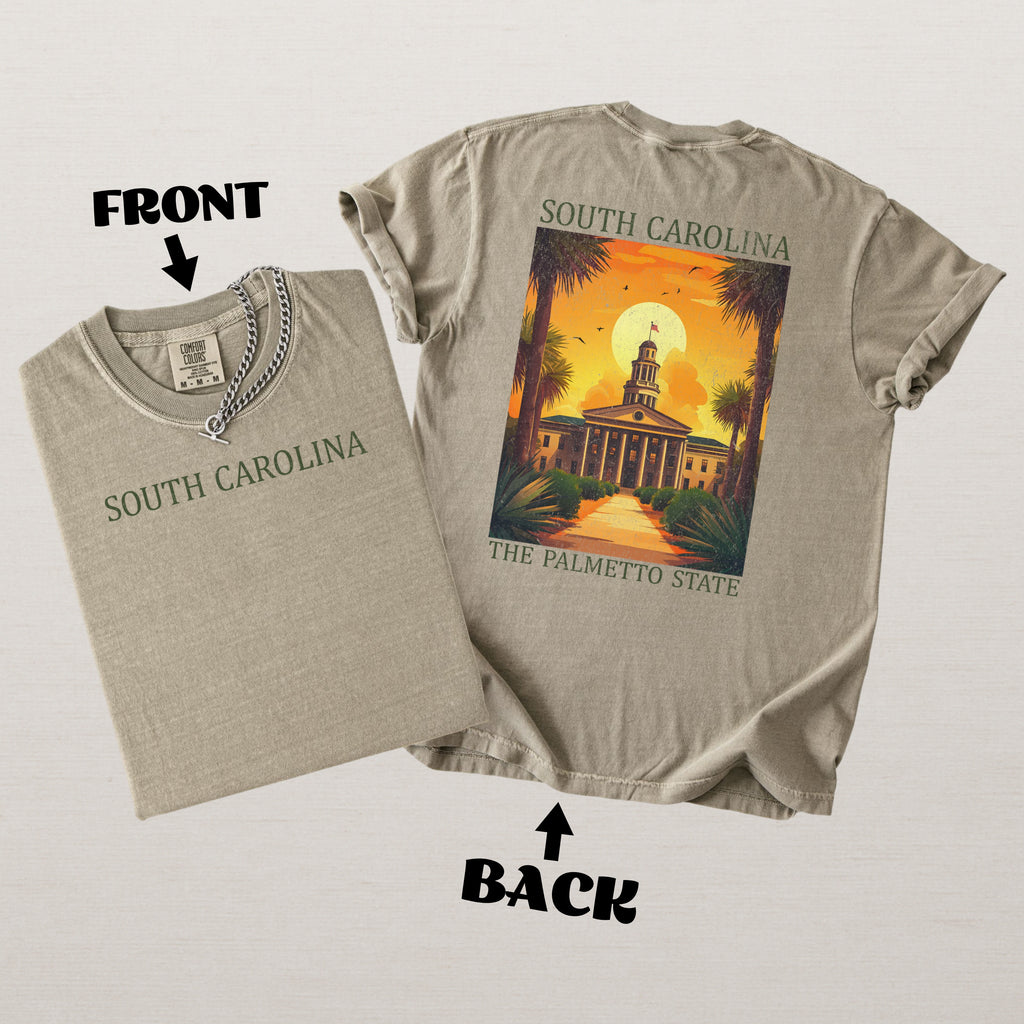 South Carolina Scenic Poster Comfort Colors Shirt