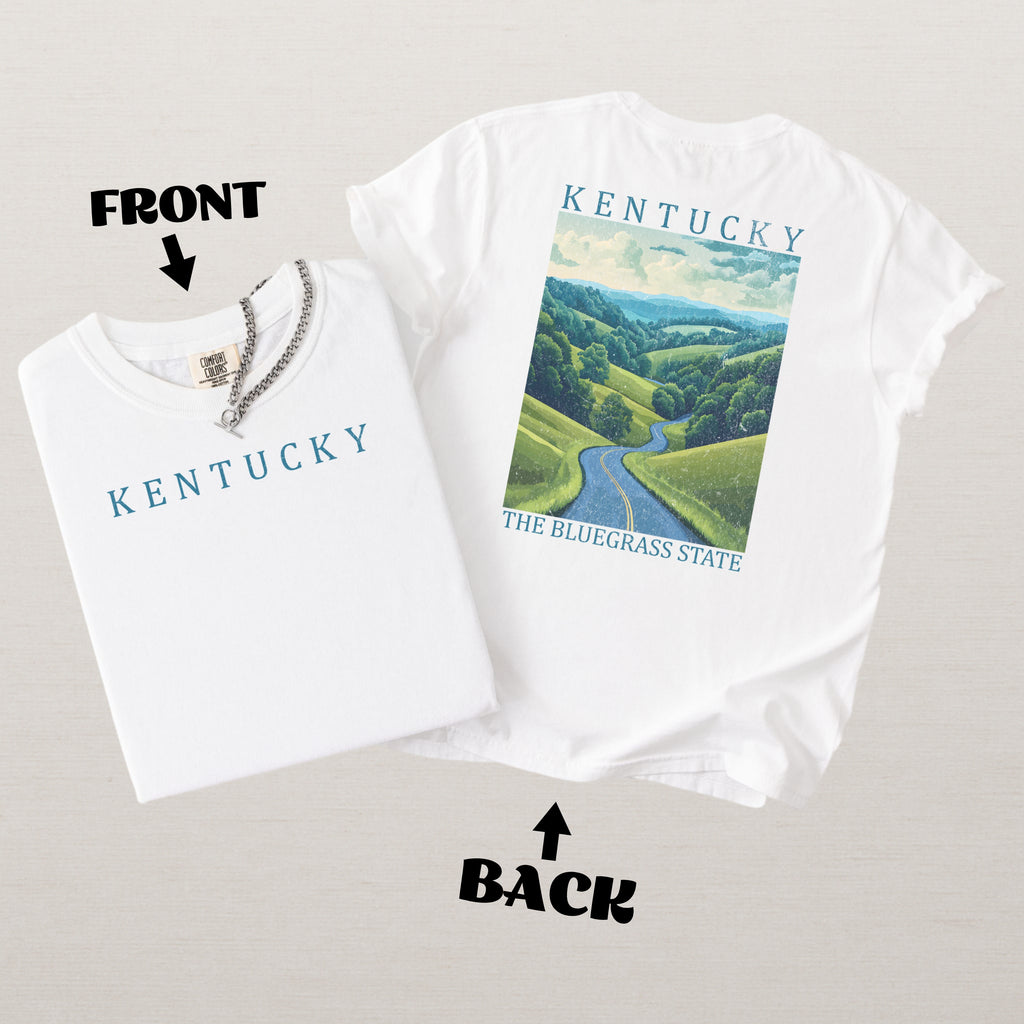 Kentucky Scenic Poster Comfort Colors Shirt