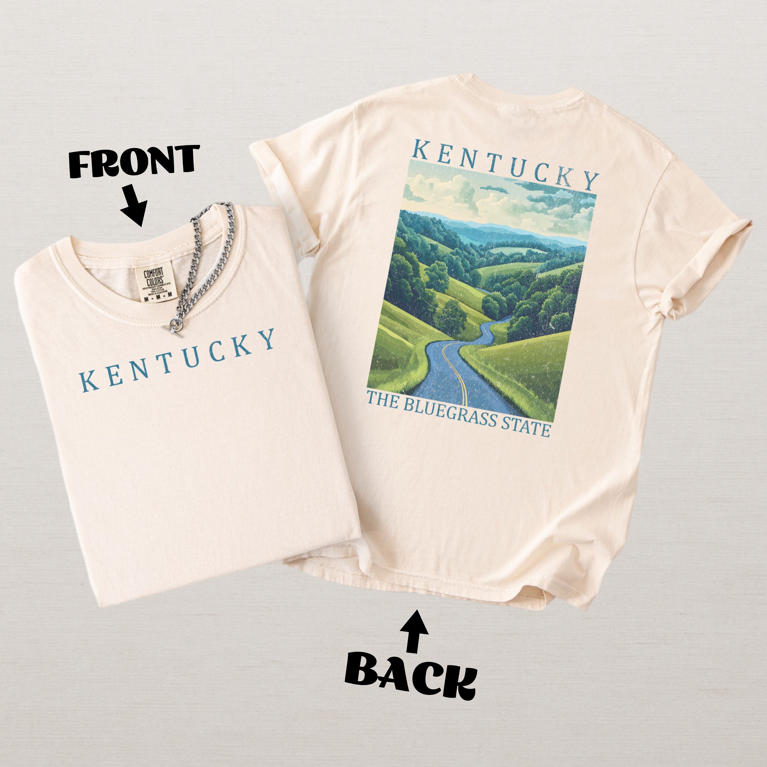 Kentucky Scenic Poster Comfort Colors Shirt