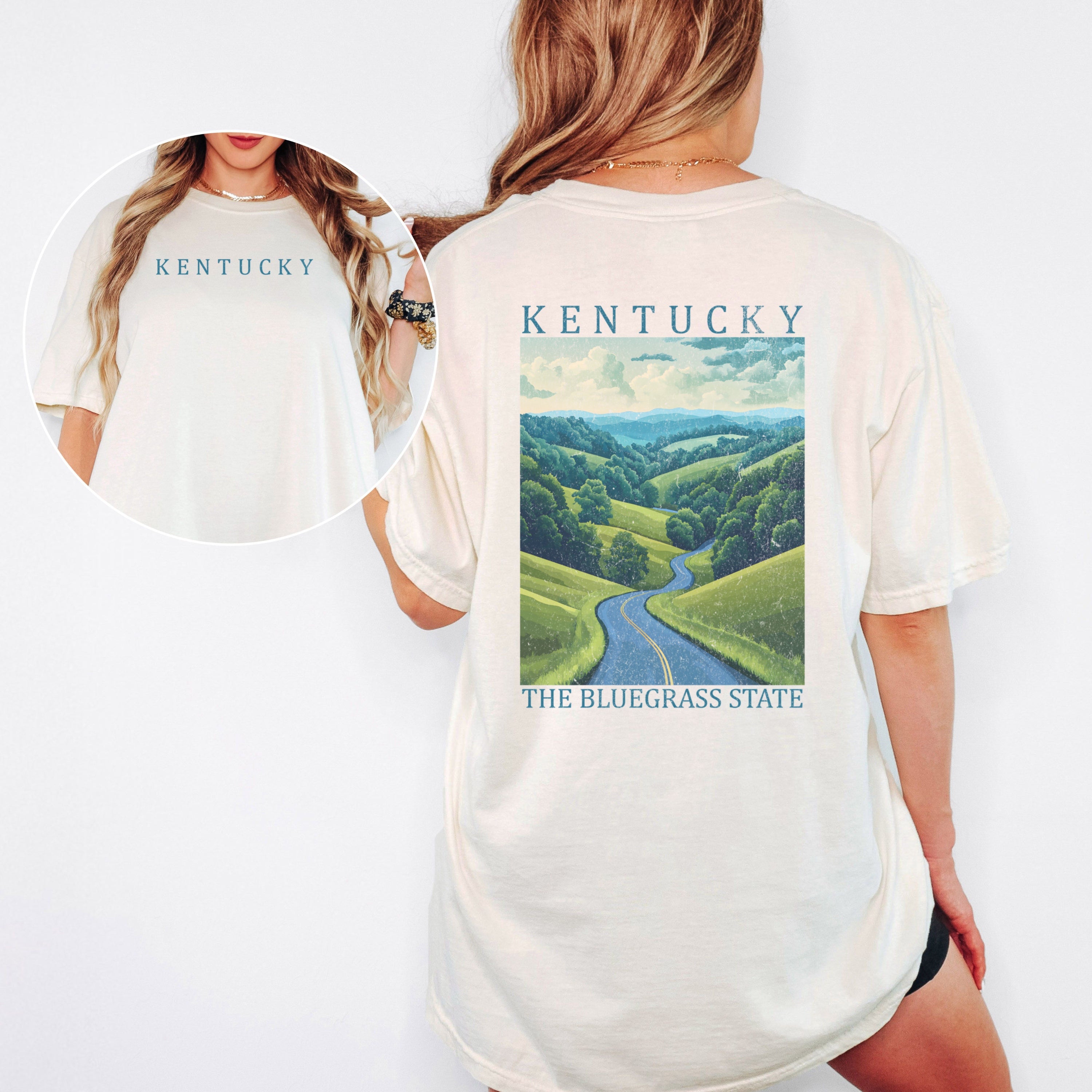 Kentucky Scenic Poster Comfort Colors Shirt