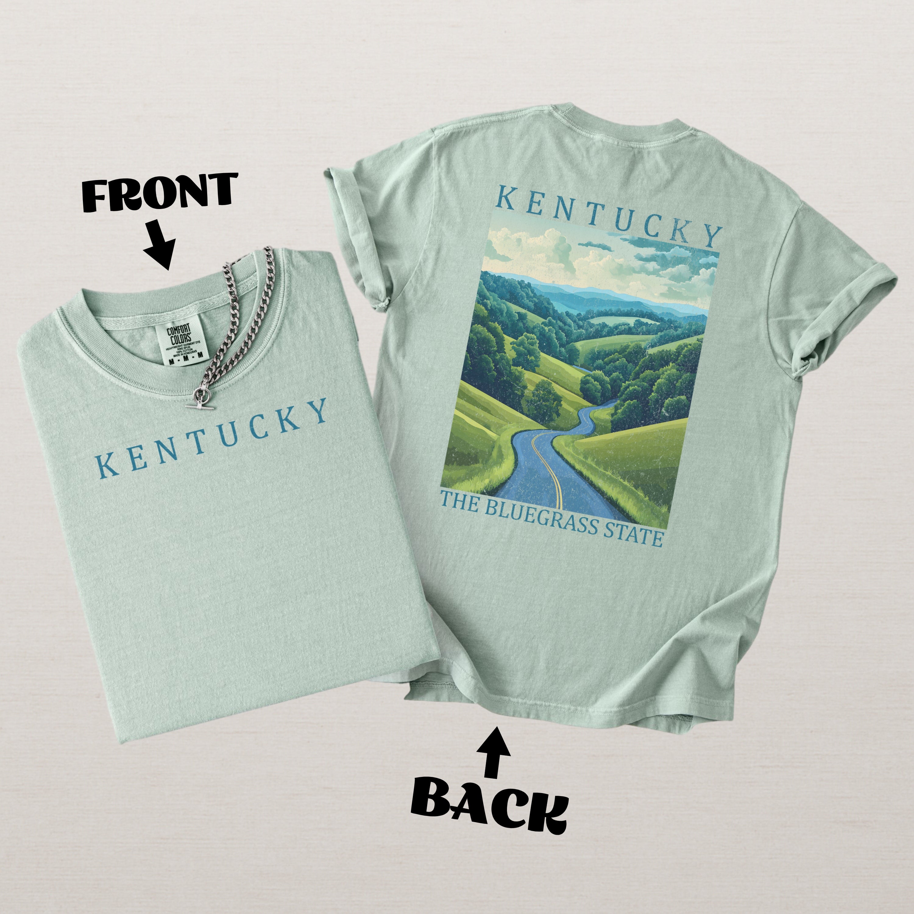 Kentucky Scenic Poster Comfort Colors Shirt