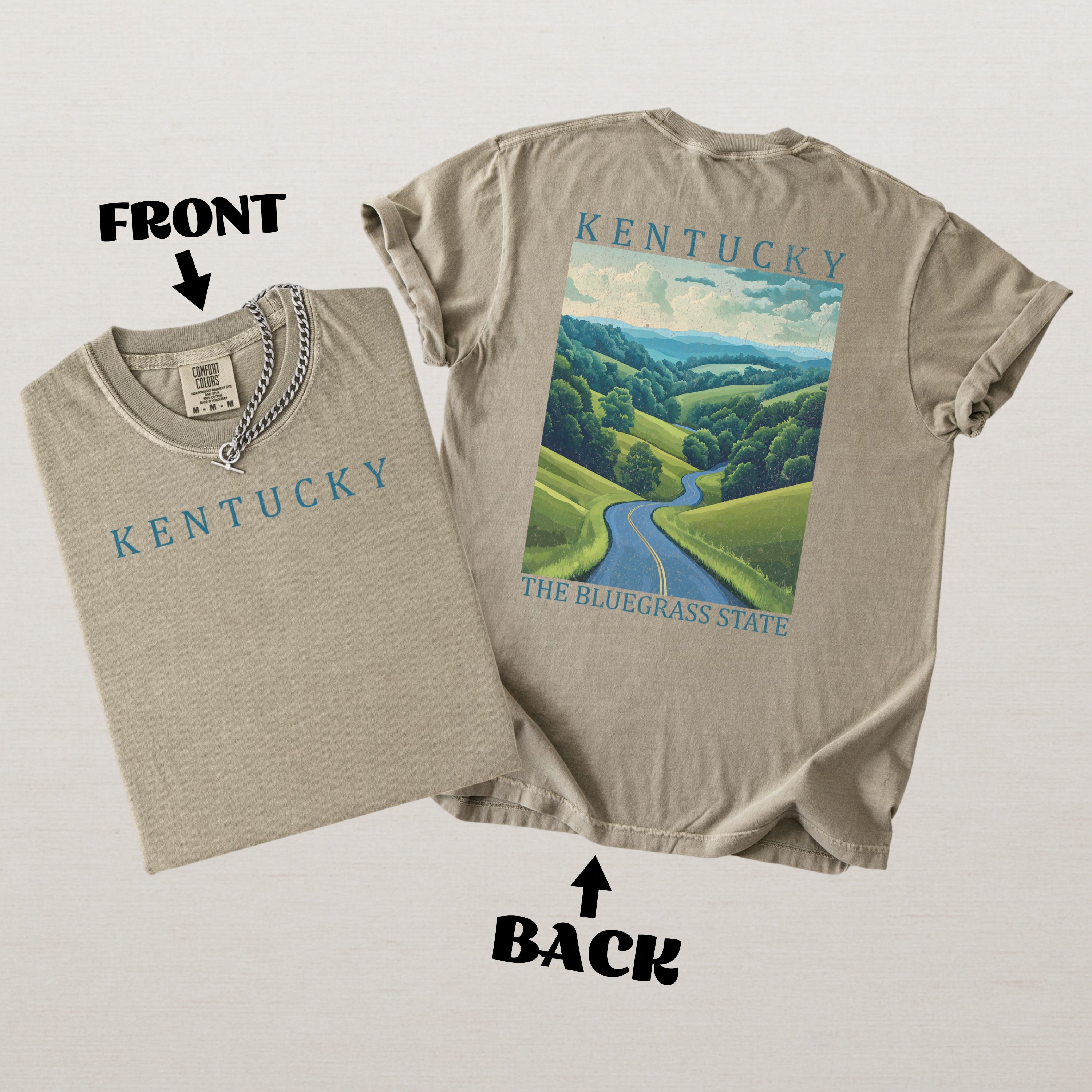 Kentucky Scenic Poster Comfort Colors Shirt