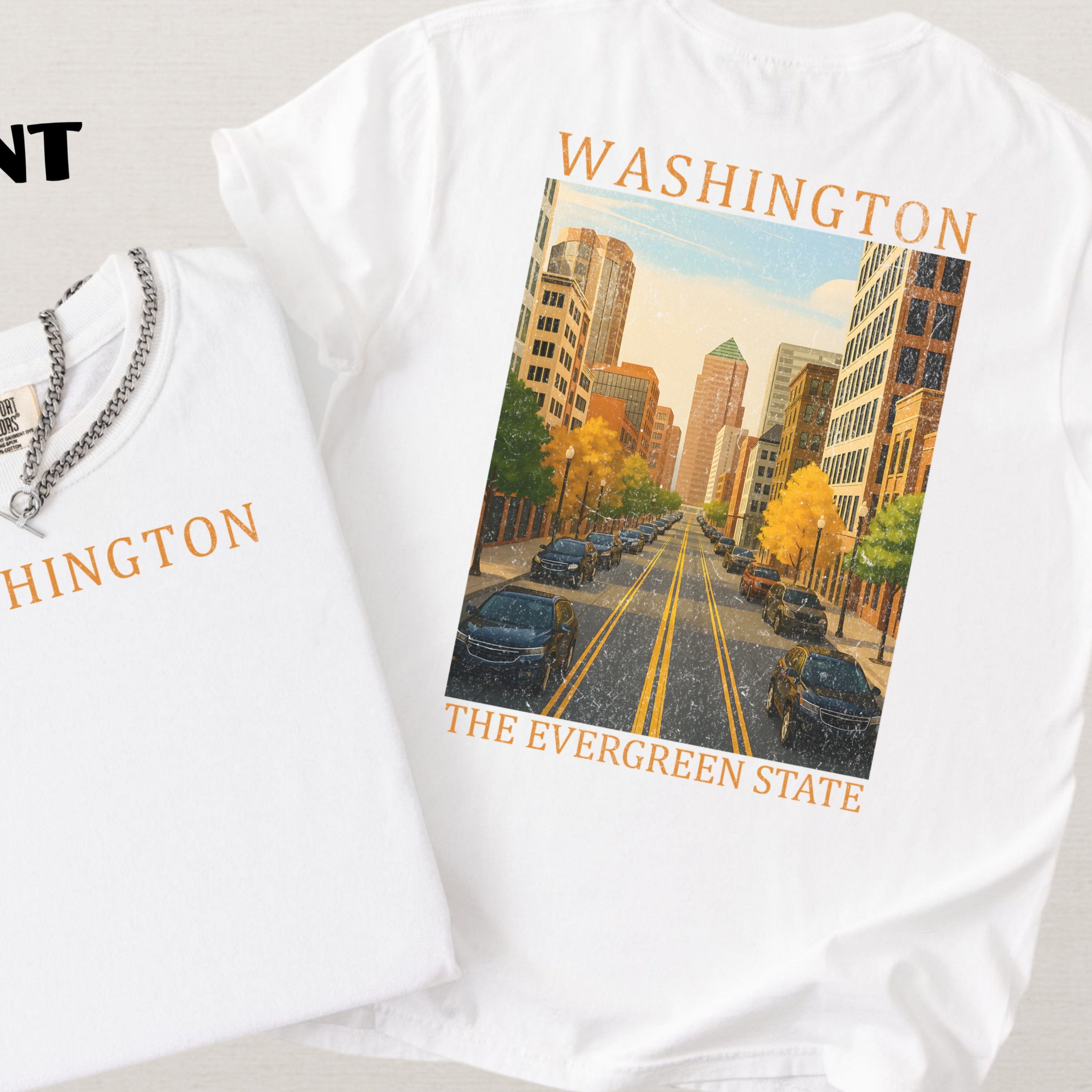 Washington Scenic Poster Comfort Colors Shirt