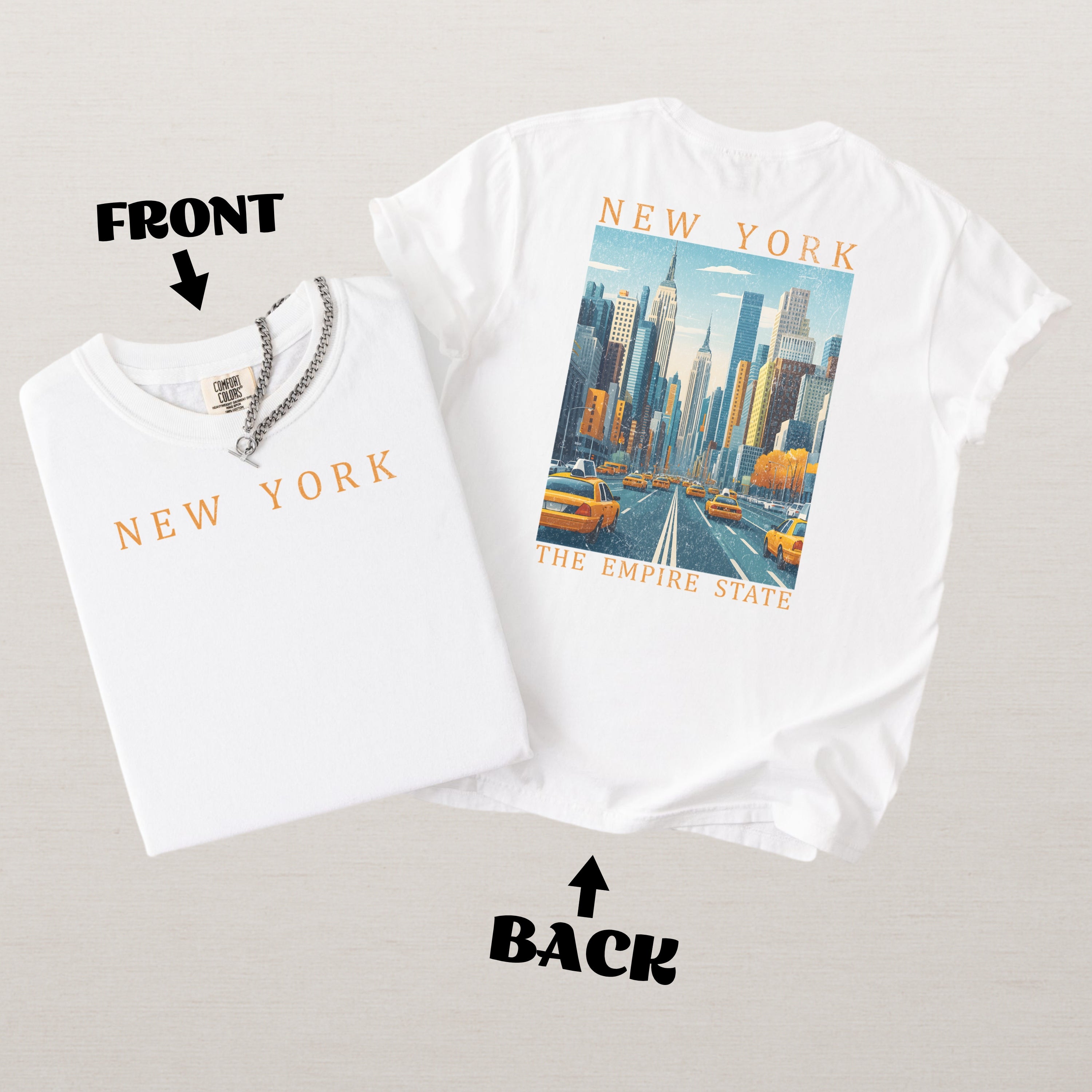 New York Scenic Poster Comfort Colors Shirt