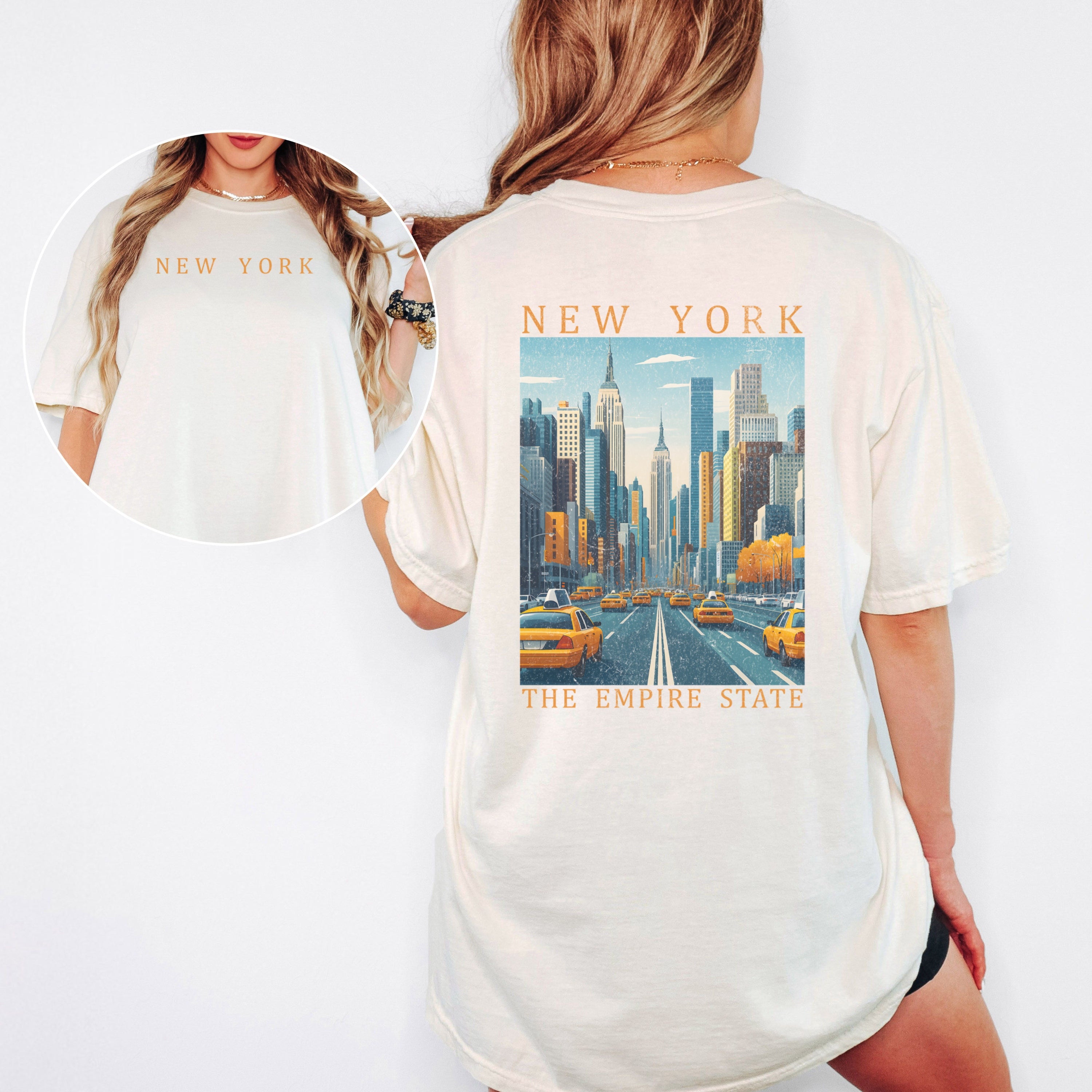 New York Scenic Poster Comfort Colors Shirt