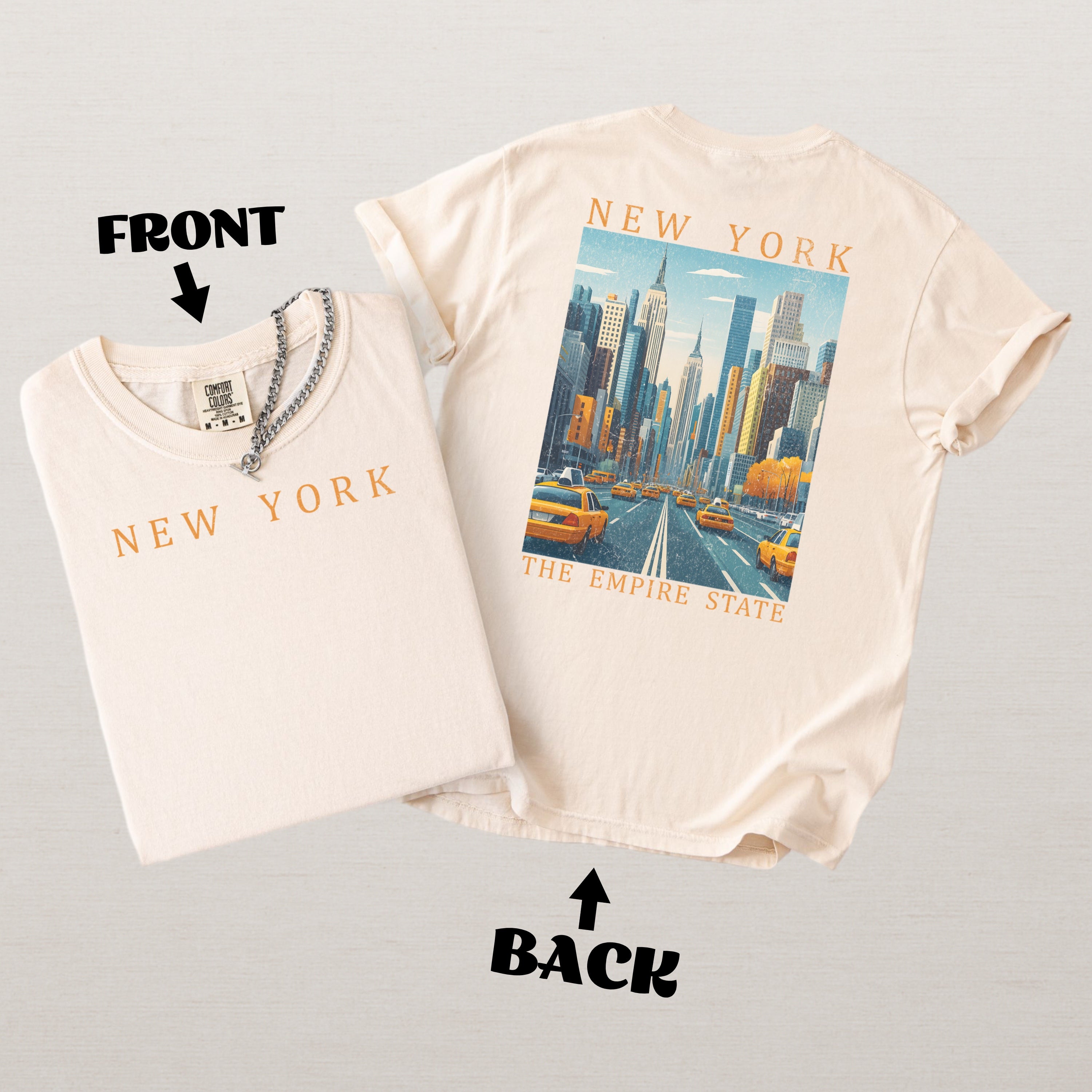 New York Scenic Poster Comfort Colors Shirt