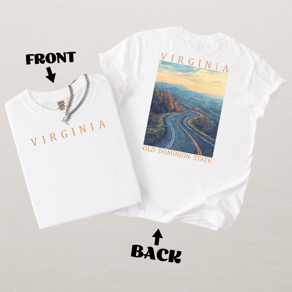Virginia Scenic Poster Comfort Colors Shirt