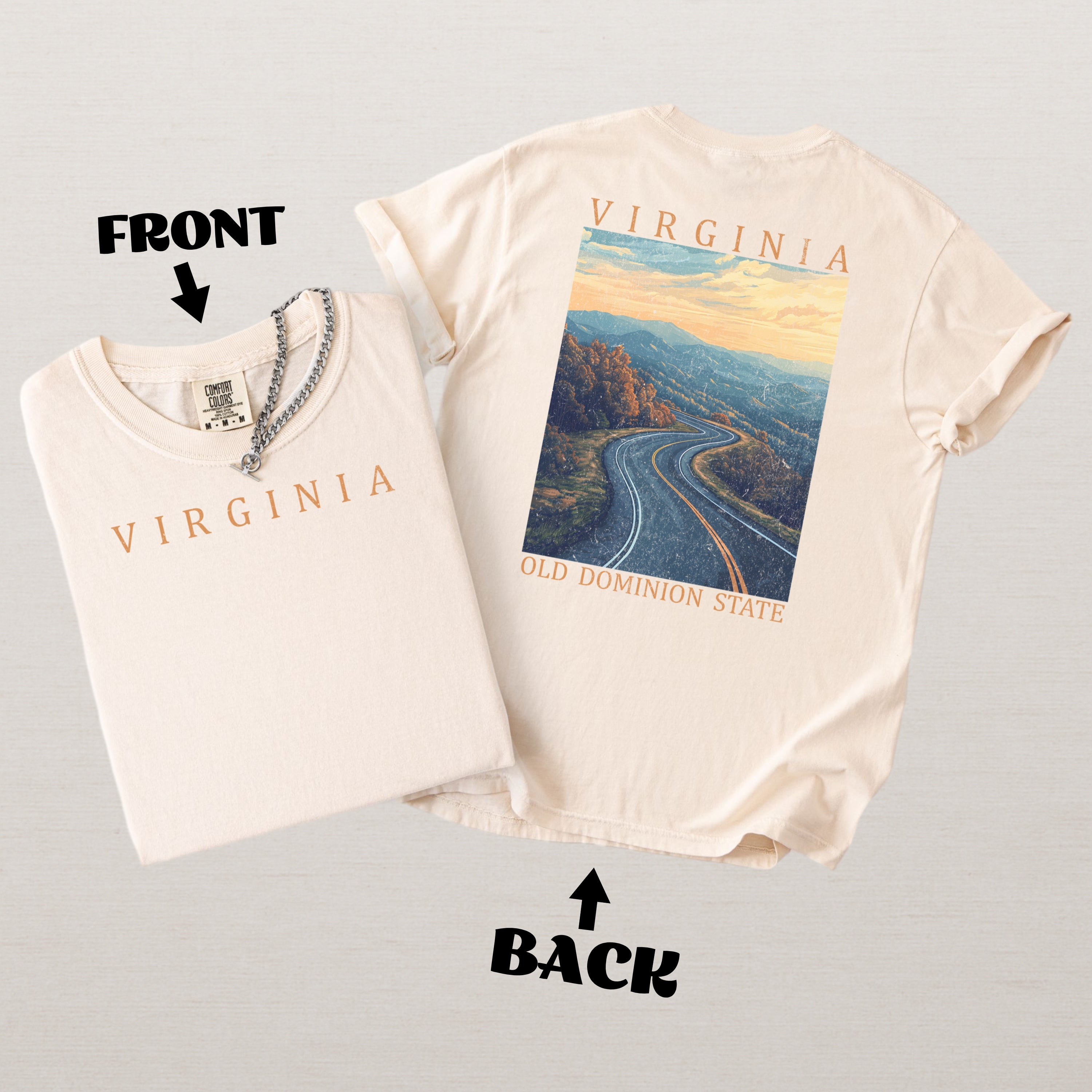 Virginia Scenic Poster Comfort Colors Shirt