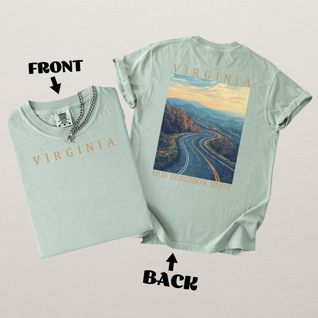 Virginia Scenic Poster Comfort Colors Shirt