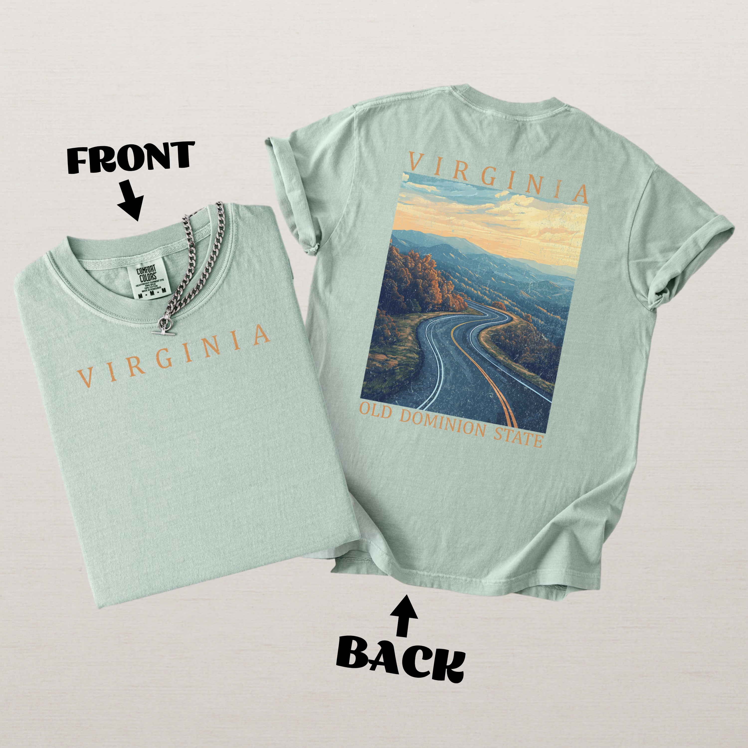 Virginia Scenic Poster Comfort Colors Shirt