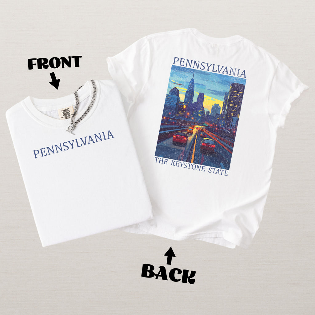 Pennsylvania Scenic Poster Comfort Colors Shirt