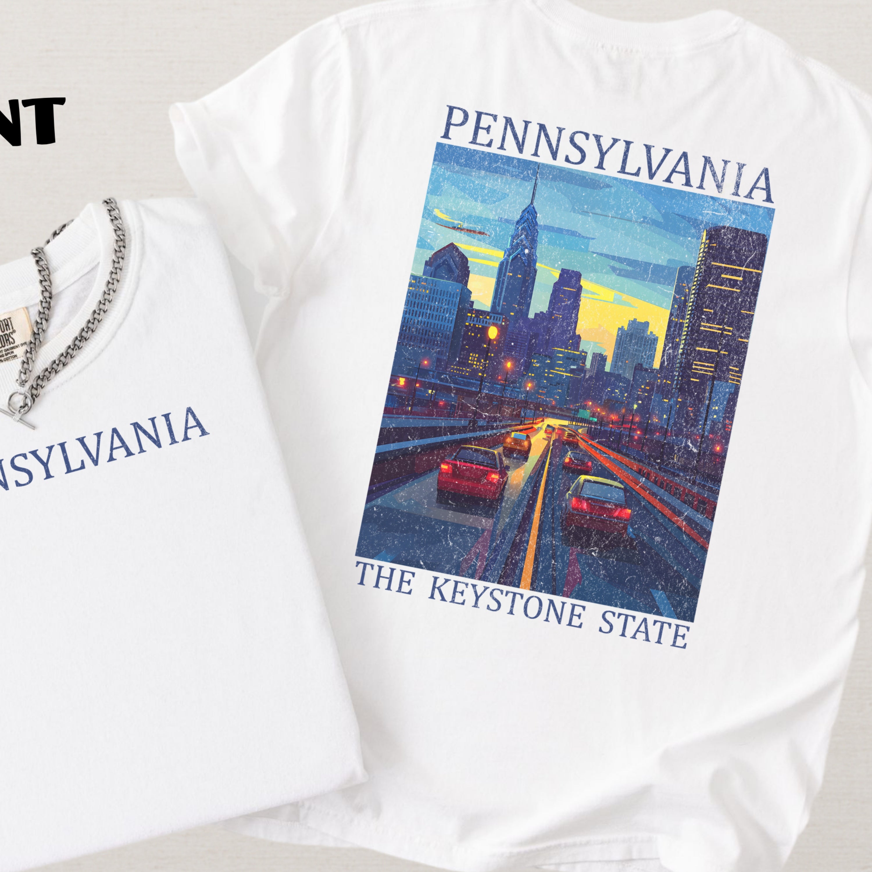 Pennsylvania Scenic Poster Comfort Colors Shirt