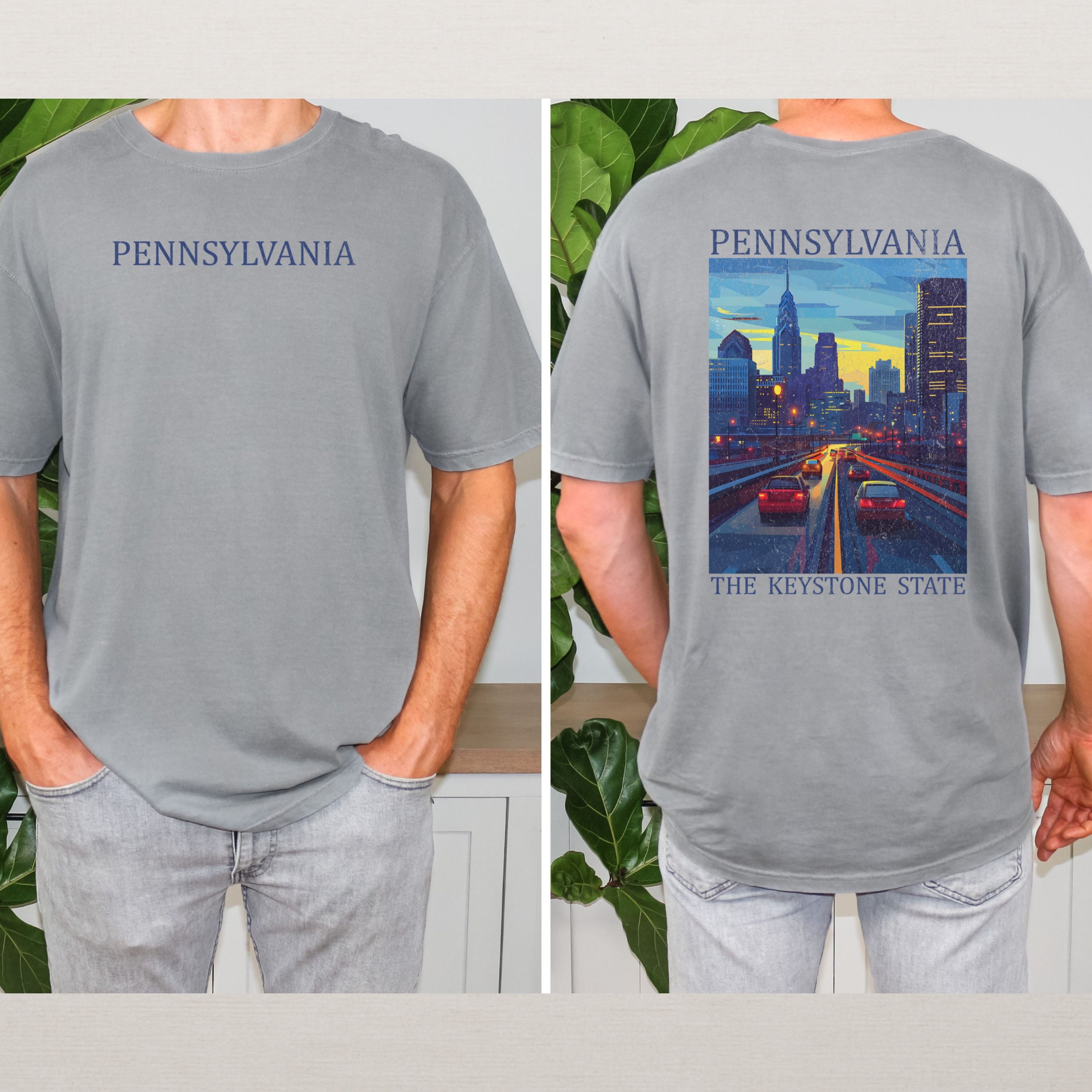 Pennsylvania Scenic Poster Comfort Colors Shirt