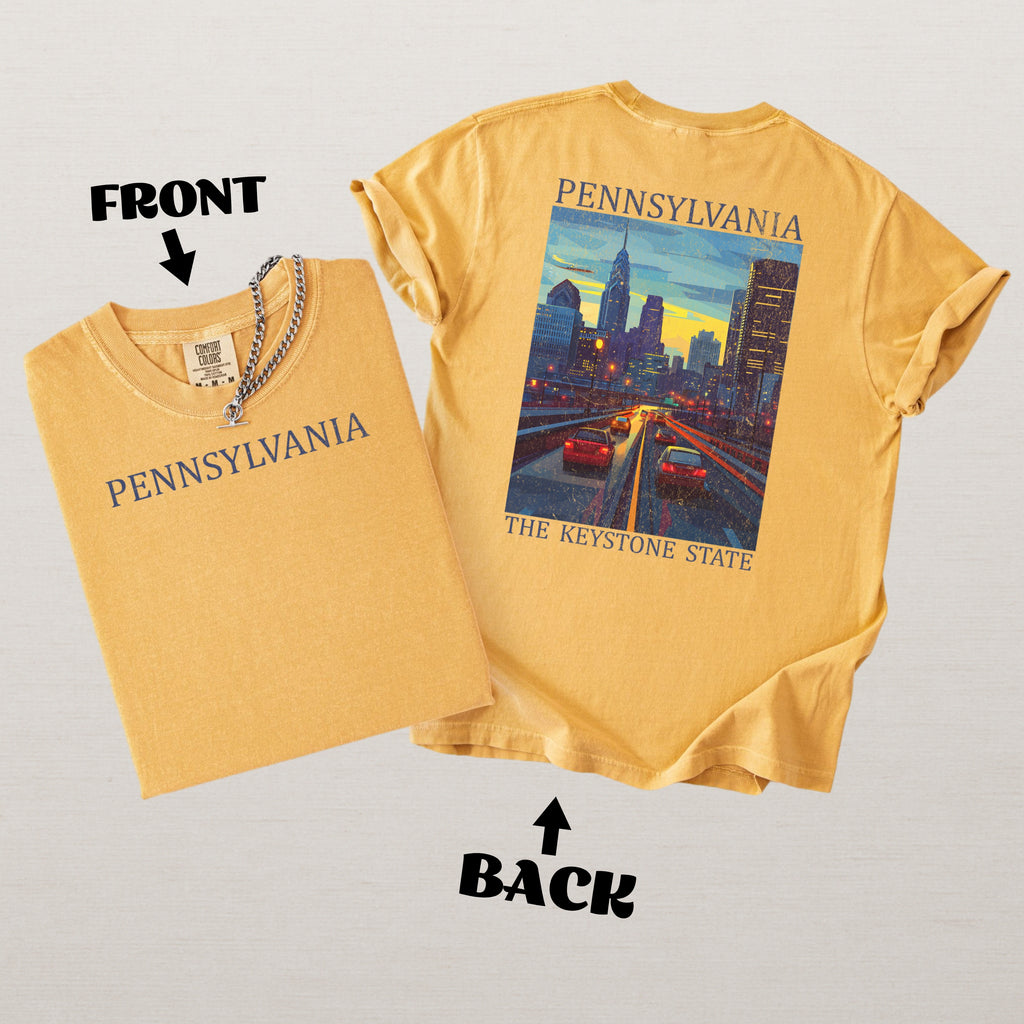 Pennsylvania Scenic Poster Comfort Colors Shirt