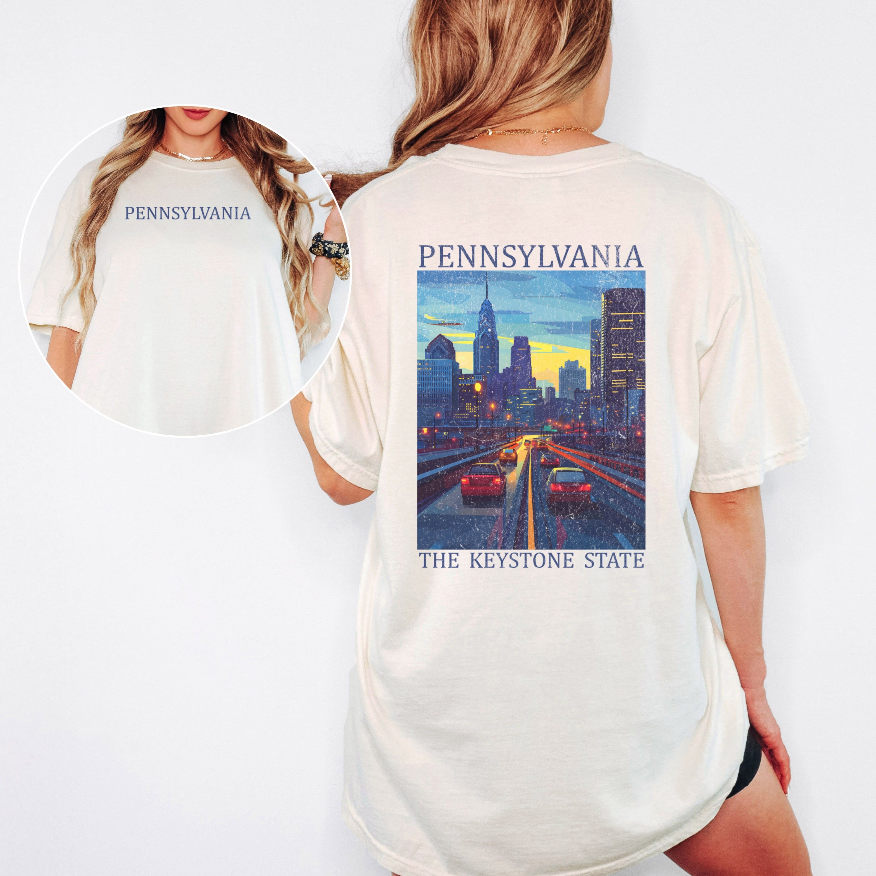 Pennsylvania Scenic Poster Comfort Colors Shirt