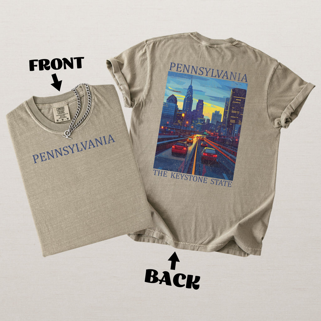 Pennsylvania Scenic Poster Comfort Colors Shirt