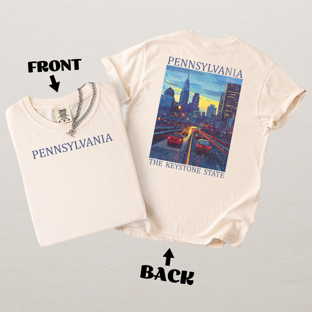 Pennsylvania Scenic Poster Comfort Colors Shirt