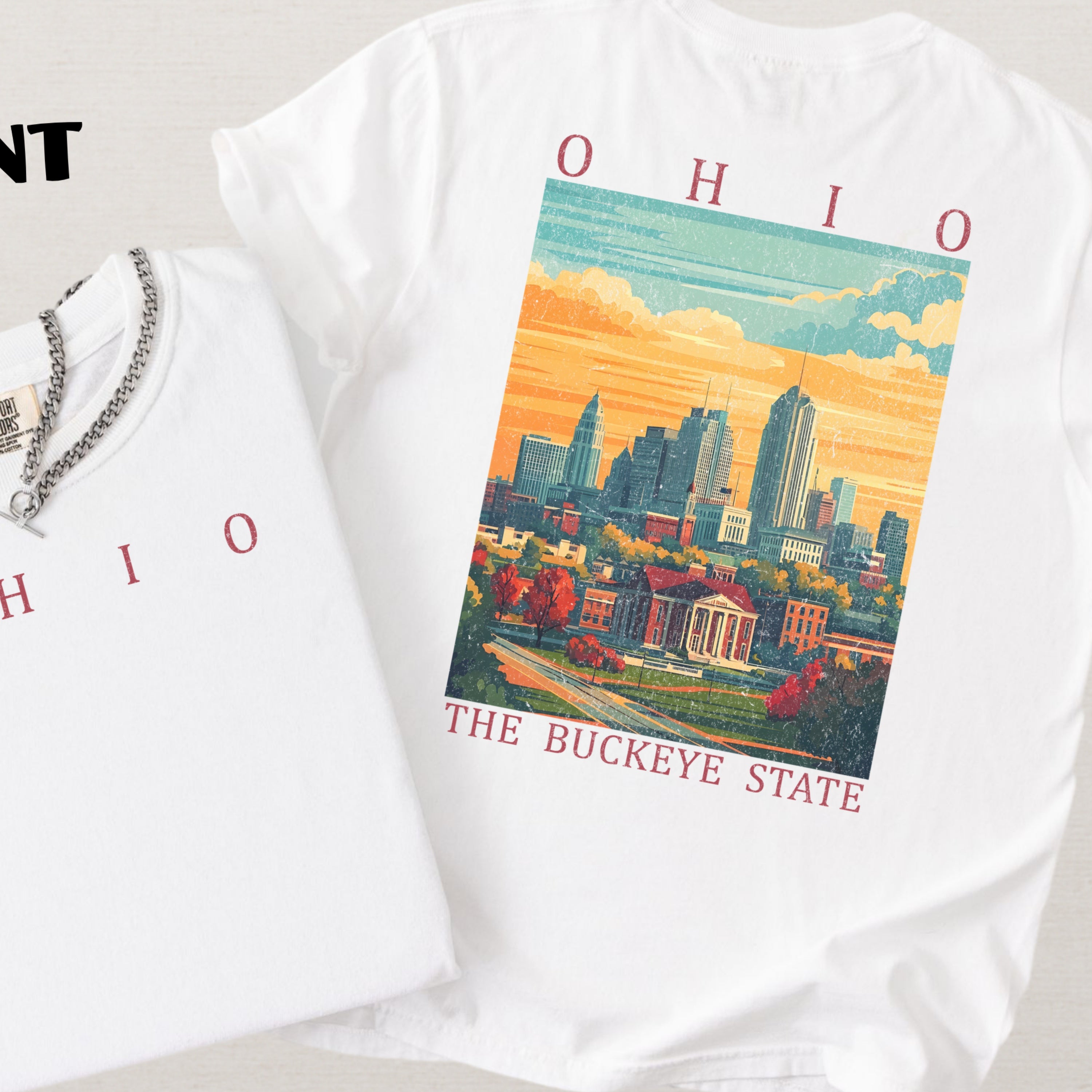 Ohio Scenic Poster Comfort Colors Shirt