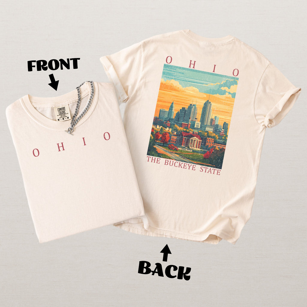 Ohio Scenic Poster Comfort Colors Shirt