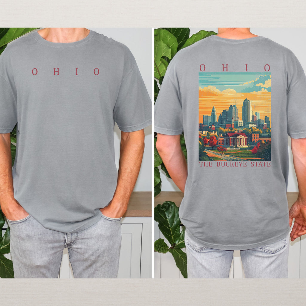 Ohio Scenic Poster Comfort Colors Shirt