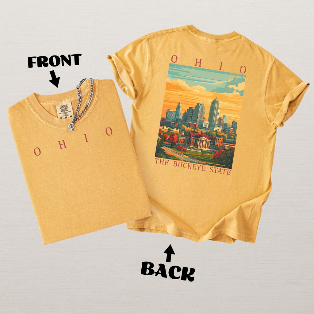Ohio Scenic Poster Comfort Colors Shirt