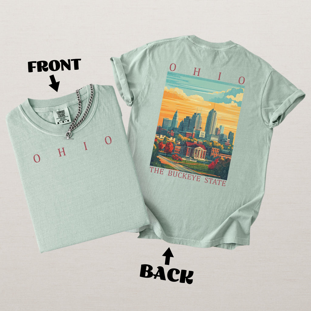 Ohio Scenic Poster Comfort Colors Shirt