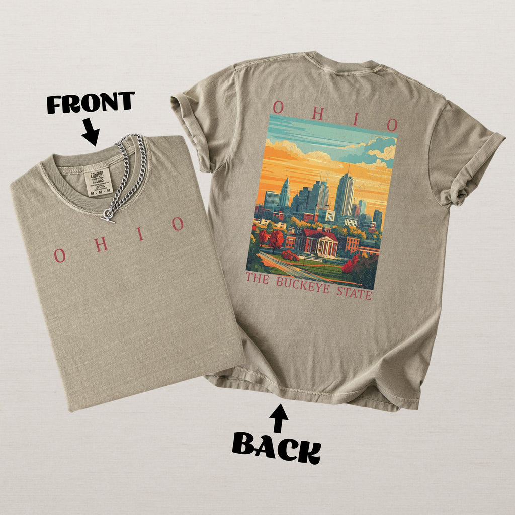 Ohio Scenic Poster Comfort Colors Shirt
