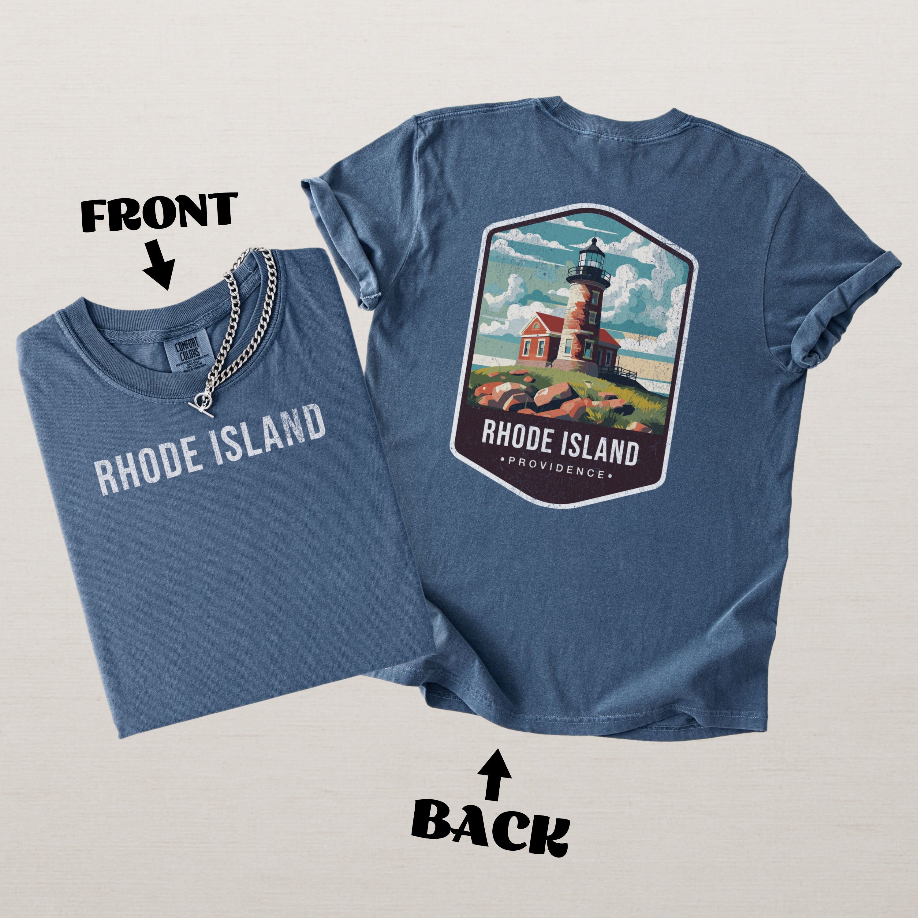 Rhode Island Scenic Badge Shirt – Providence Harbor Edition