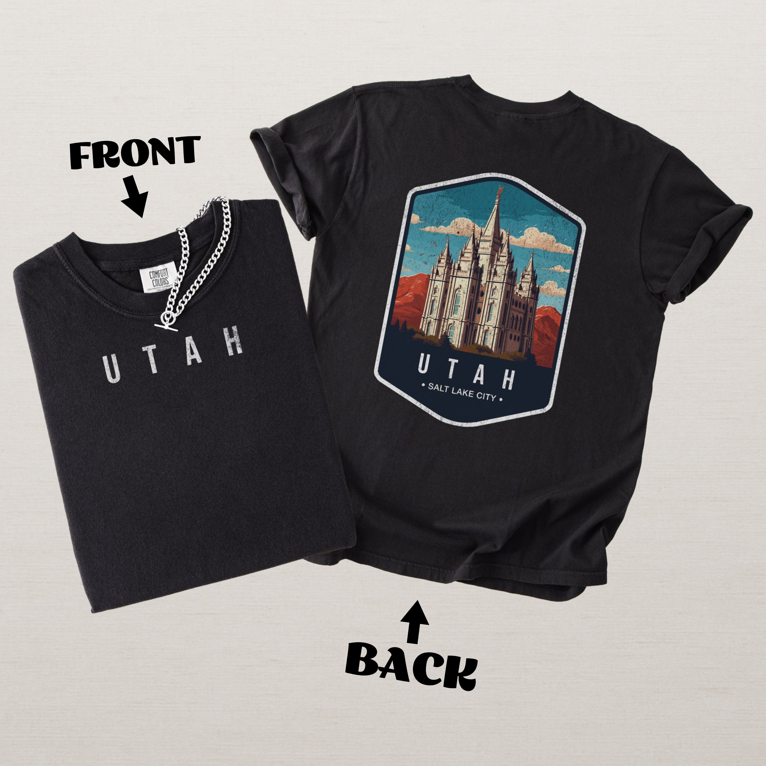 Utah Scenic Badge Shirt – Salt Lake City Edition