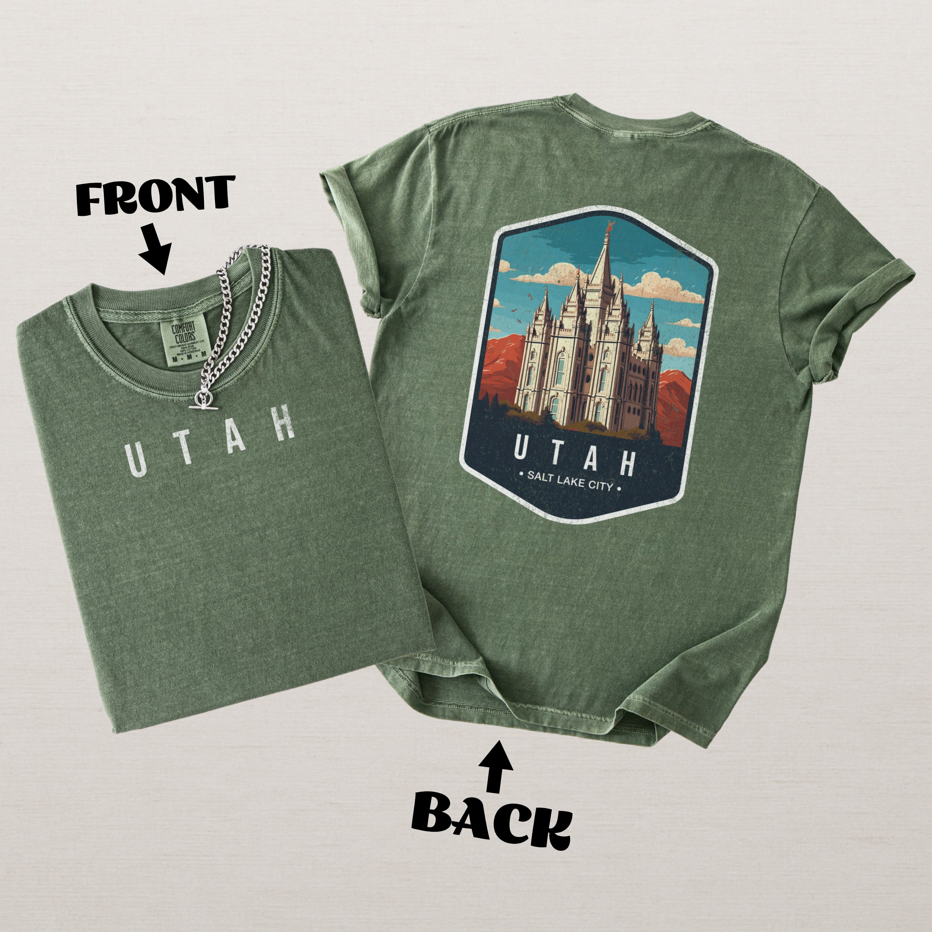 Utah Scenic Badge Shirt – Salt Lake City Edition