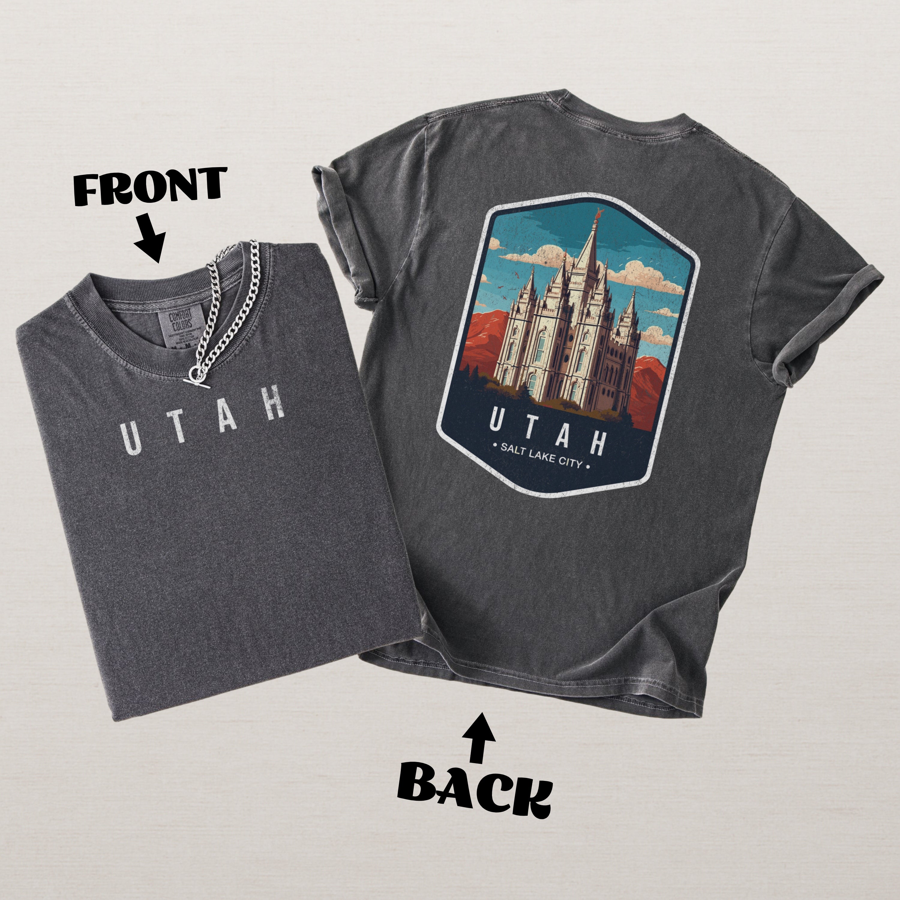 Utah Scenic Badge Shirt – Salt Lake City Edition