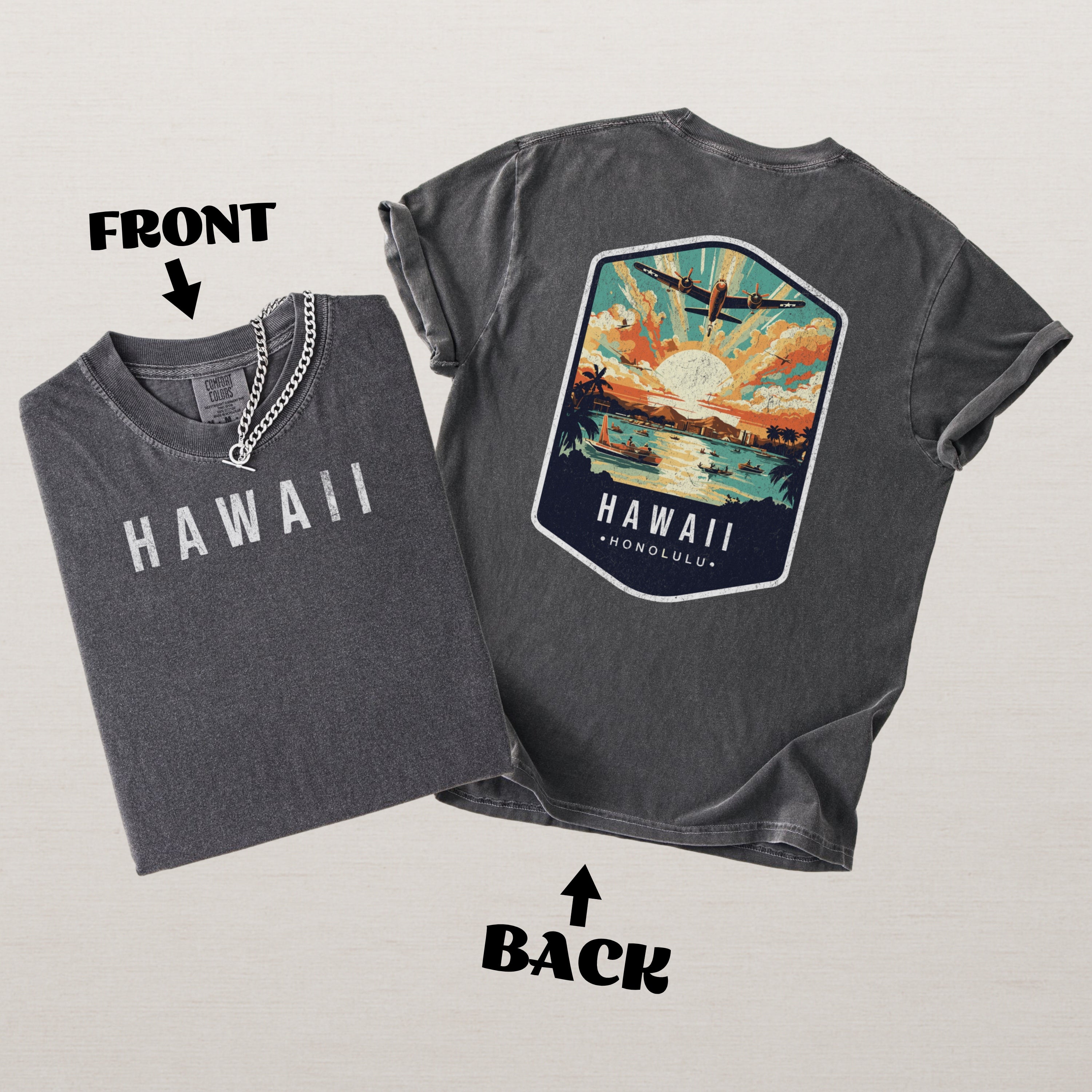 Hawaii Scenic Badge Shirt – Honolulu Island Edition