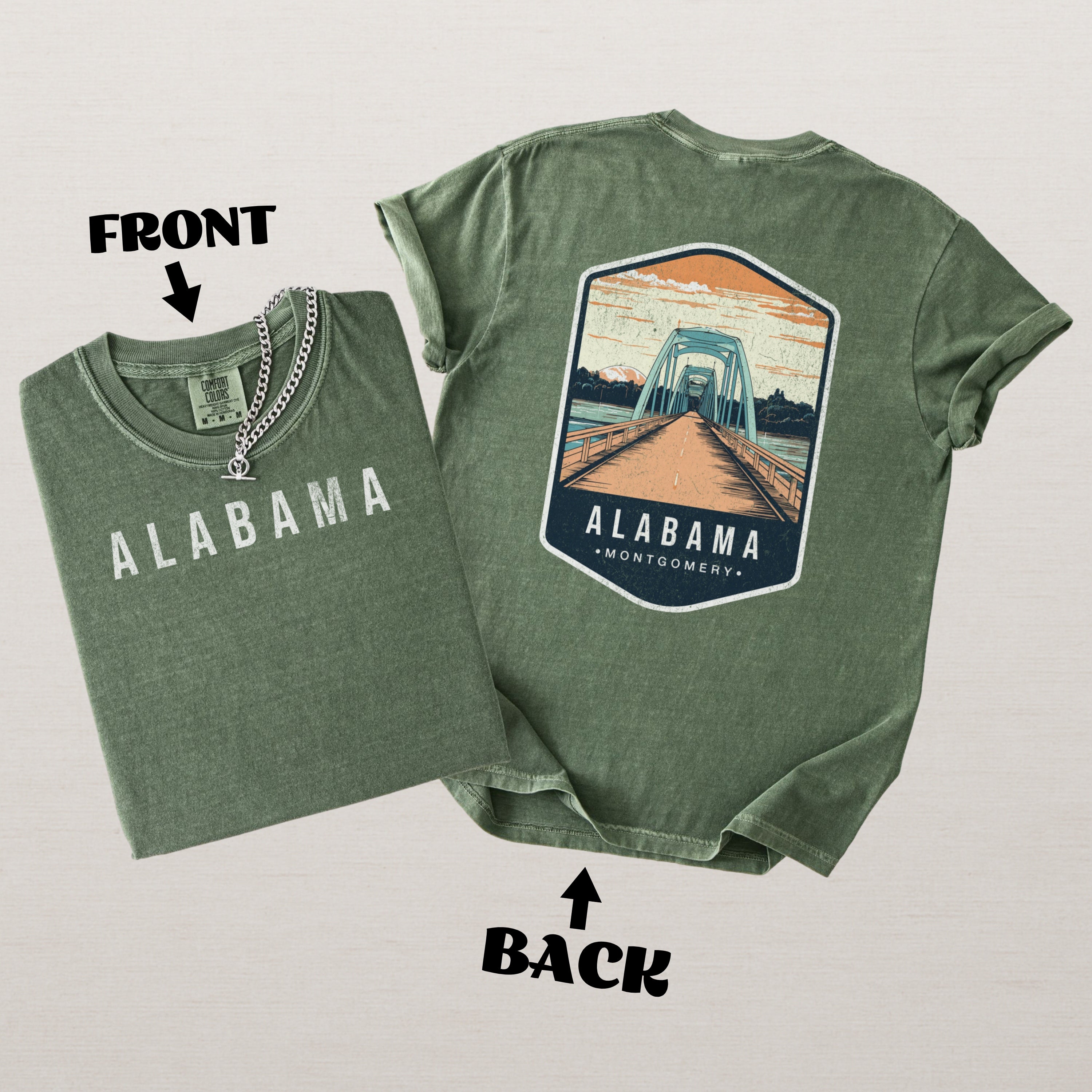 Alabama Scenic Badge Shirt – Montgomery Landmark Edition