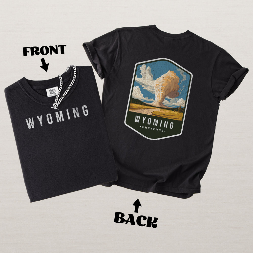 Wyoming Scenic Badge Shirt – Cheyenne Edition