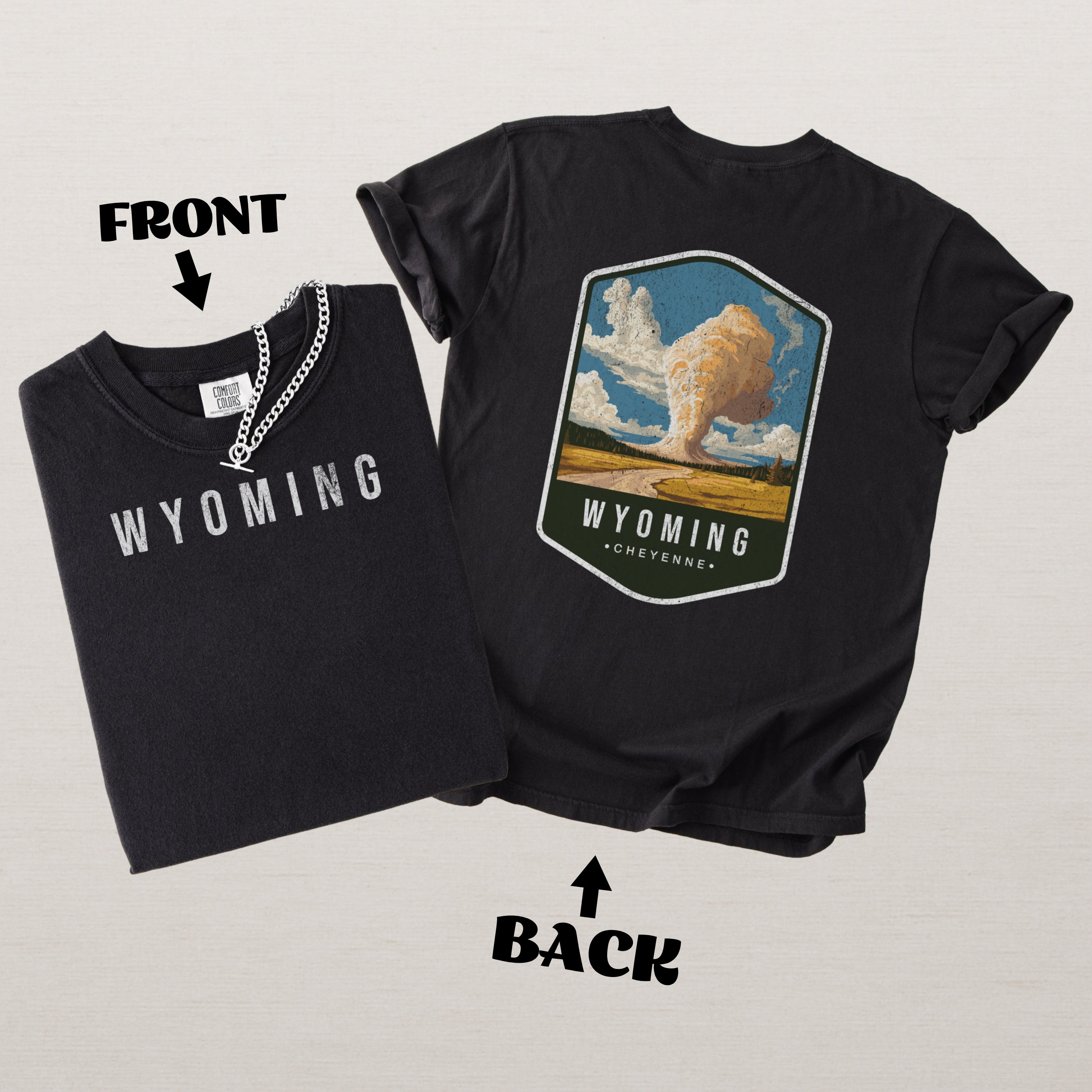 Wyoming Scenic Badge Shirt – Cheyenne Edition