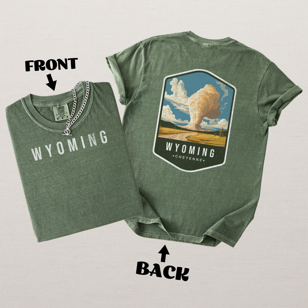 Wyoming Scenic Badge Shirt – Cheyenne Edition