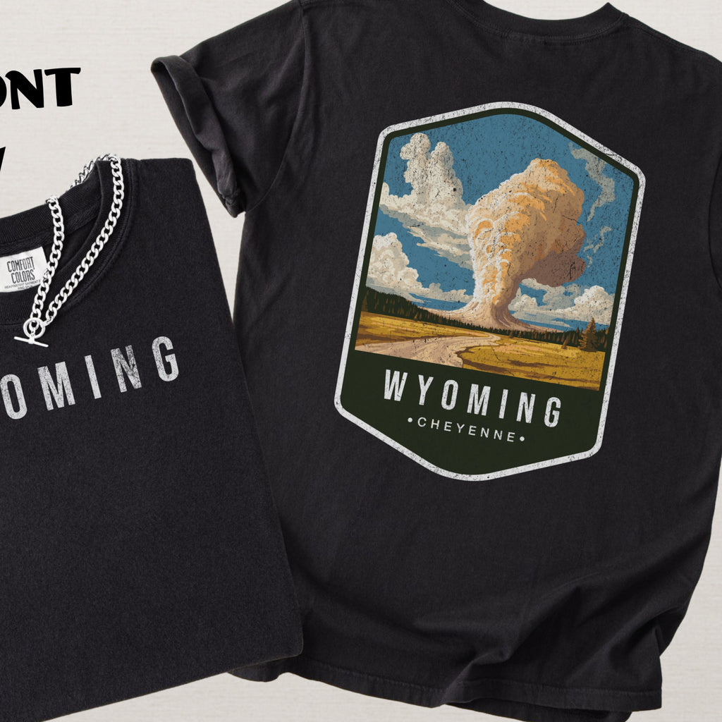 Wyoming Scenic Badge Shirt – Cheyenne Edition