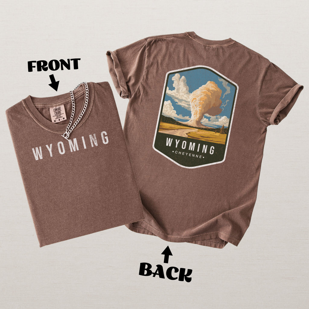 Wyoming Scenic Badge Shirt – Cheyenne Edition